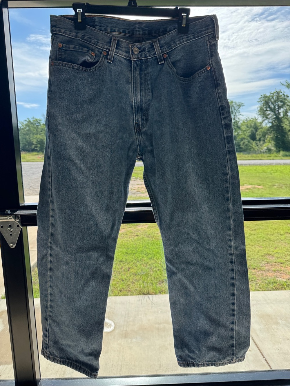 Levi's Men's Straight Fit Dark Blue Jeans